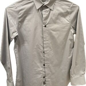 Calvin Klein Grey button down dress shirt boys size 14